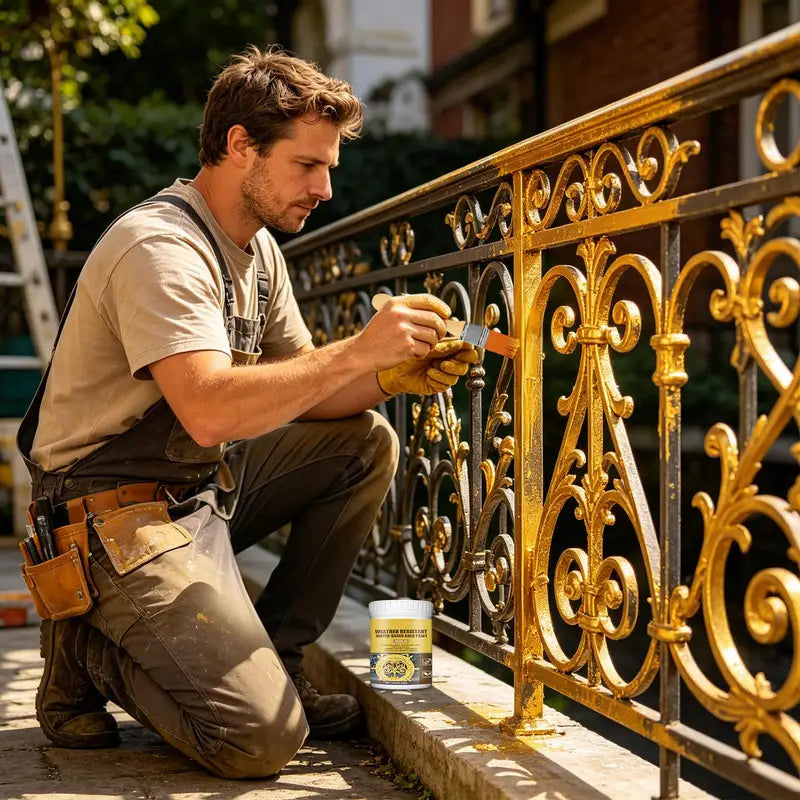 Gold Metal Art Paint 150g Weather-Resistant Gilding for Furniture Jewelry Crafts