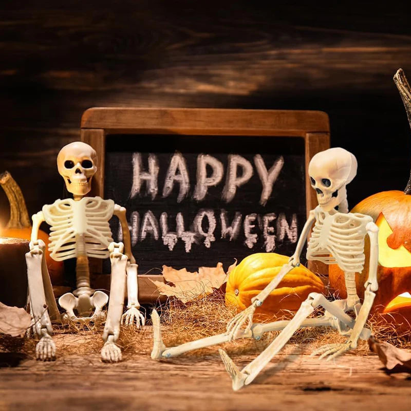 Posable Skeleton Halloween Decoration Human Bone Horror Prop