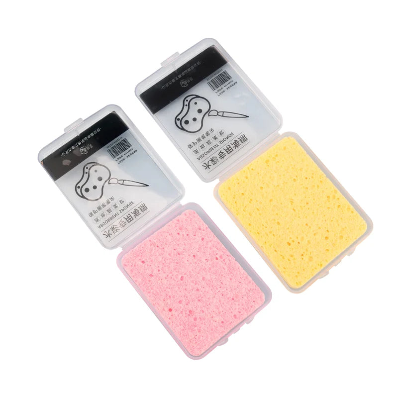 Watercolor Painting Sponge Set - Moisturizing Water Chalk Art Tool, 2 or 4 Pieces