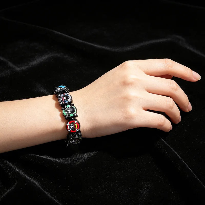 One Piece Monkey D. Luffy Anime Bead Bracelet - Custom Cartoon Jewelry Gift
