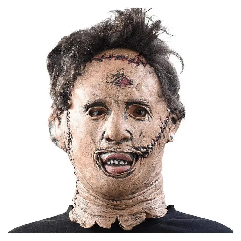 Halloween Leatherface Latex Mask for Cosplay & Party Costumes