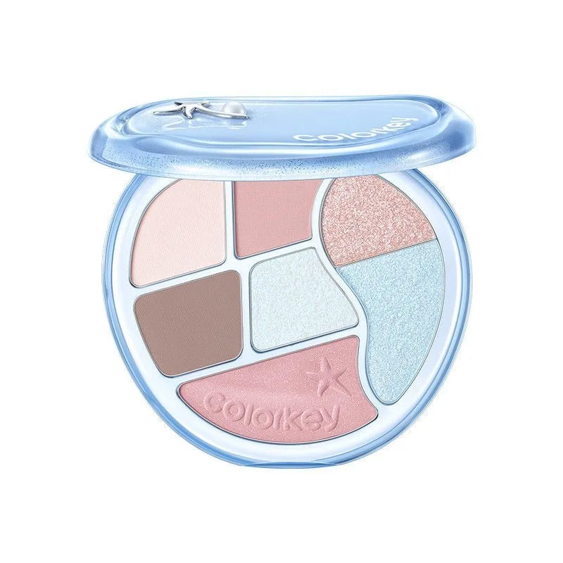 All-in-One Face Makeup Palette with Matte & Shimmer Shades, Blush, Highlighter & Contour