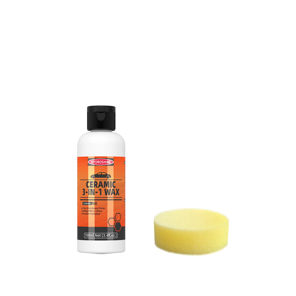 Ceramic 3-in-1 Car Wax - Scratch & Swirl Mark Remover, Protective Paint Care