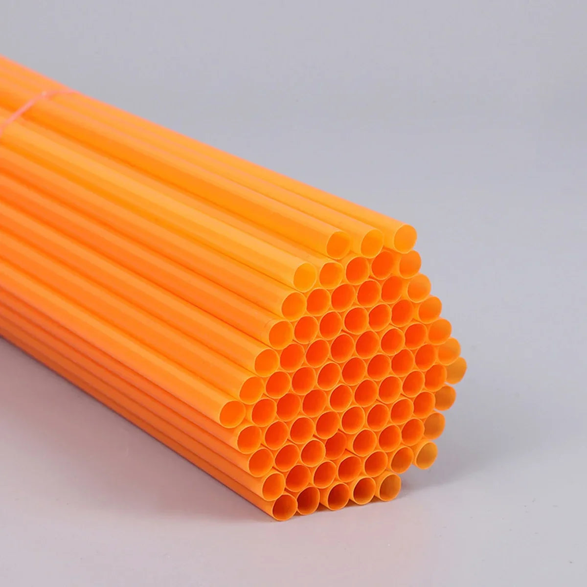 100 Pcs Colorful Reusable Plastic Drinking Straws for Parties & Events