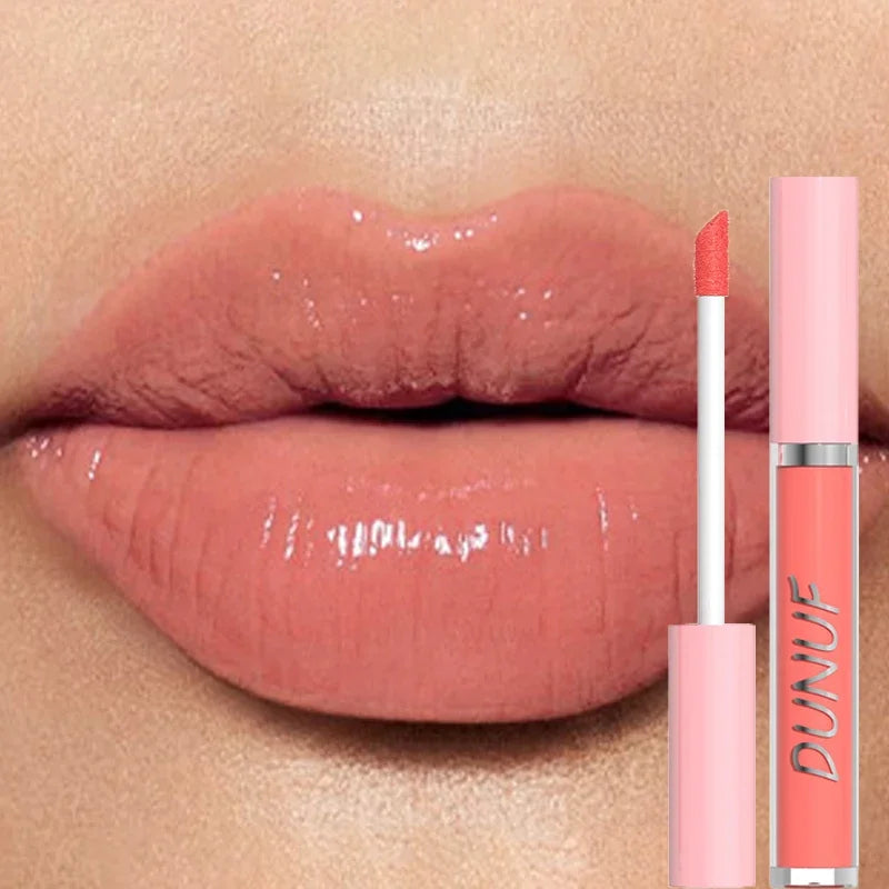 Highly Pigmented Hydrating Lip Gloss with Mirror - 16 Colors for Sexy Lips