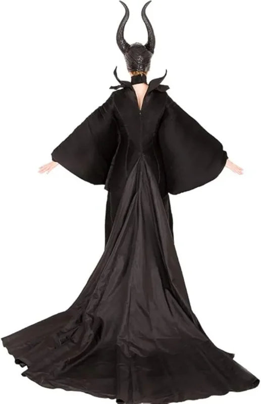 Maleficent Witch Costume Dress for Women Halloween Gothic Vampire Stepmother