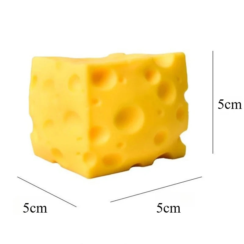 Decompression Cheese-Shaped Slow Rebound Relaxation Ornament - Office & Home Decor