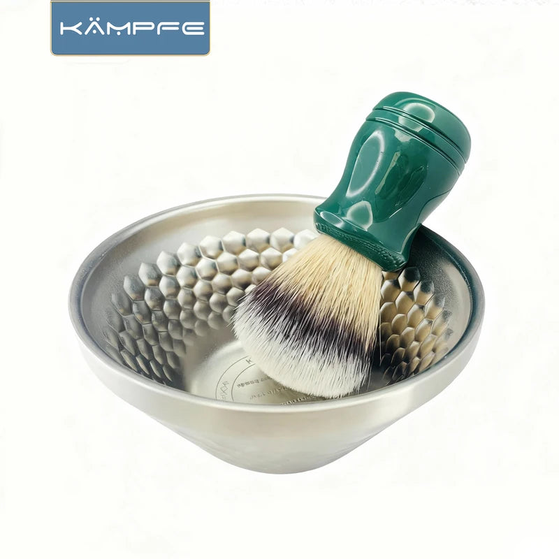 Stainless Steel Shaving Bowl Dual-Use Grooming and Travel Face Shaving Bowl