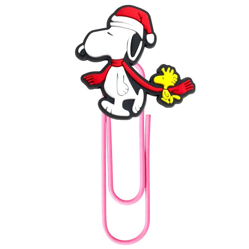 Cute Snoopy U-Shaped Clip Bookmark for Office & Creative Use