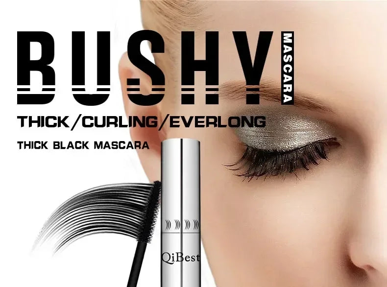 Waterproof Long & Curling Mascara - Easy Removal, Dizziness-Free, 5ml