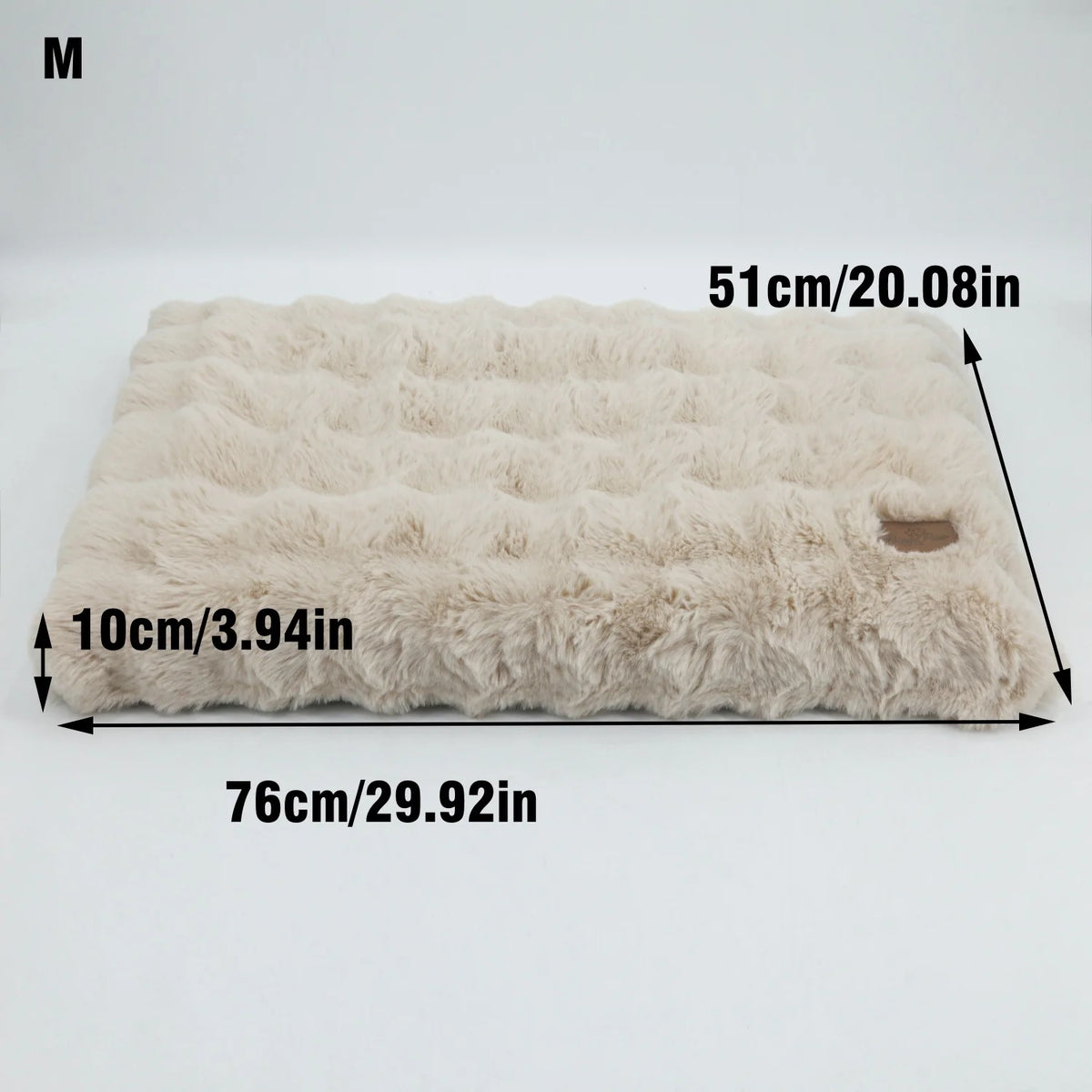 Ultra-Soft Plush Pet Bed with Thick Foam Base for Dogs and Cats