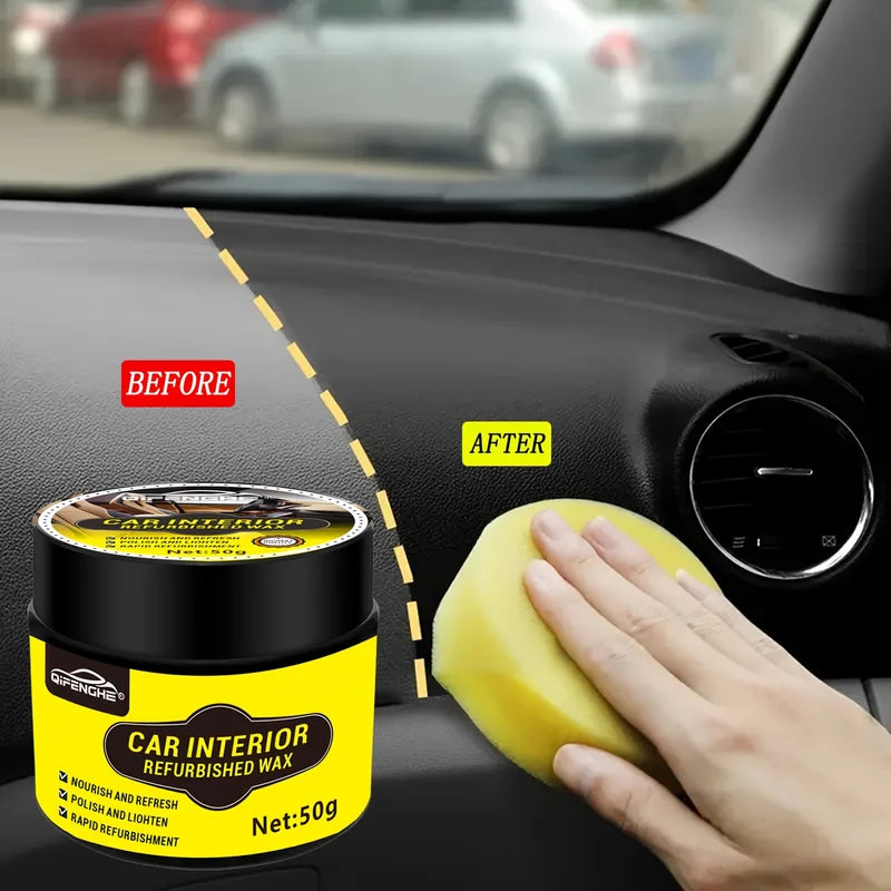 Car Interior Renewal Wax - UV Defense & Anti-Aging Polish for Multi-Surfaces