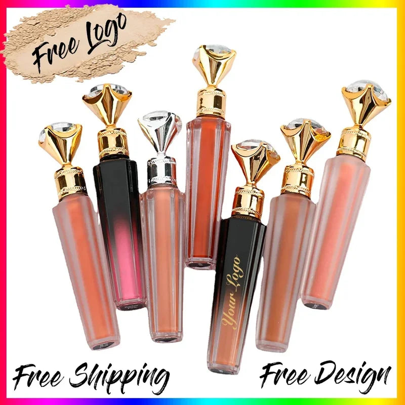 Clear Lip Gloss Liquid Lipstick with 150+ Colors, Custom Logo Wholesale Makeup