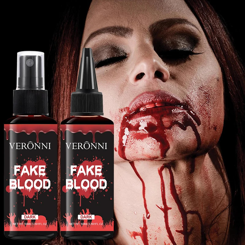 50ml Fake Blood Gel for Halloween SFX Makeup, Dripping Wound, Costume & Stage Effects