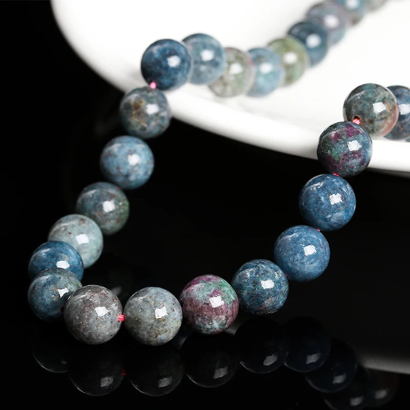 Natural Stone Ruby Sapphire Bead Round Loose Spacer 6-10mm Jewelry Making
