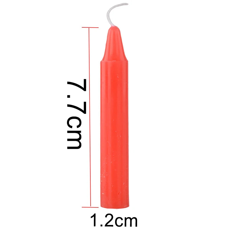 Mini Taper Candles 10-Pack - Holiday Christmas & Wedding Decor, Handmade Wax