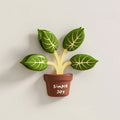 Magnetic Food Bag Clips with Potted Leaf Design - Moisture Proof Kitchen Storage