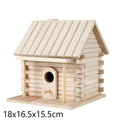 Wooden Mini Bird House Outdoor Hanging Bird Cage Garden Birdhouse Decoration