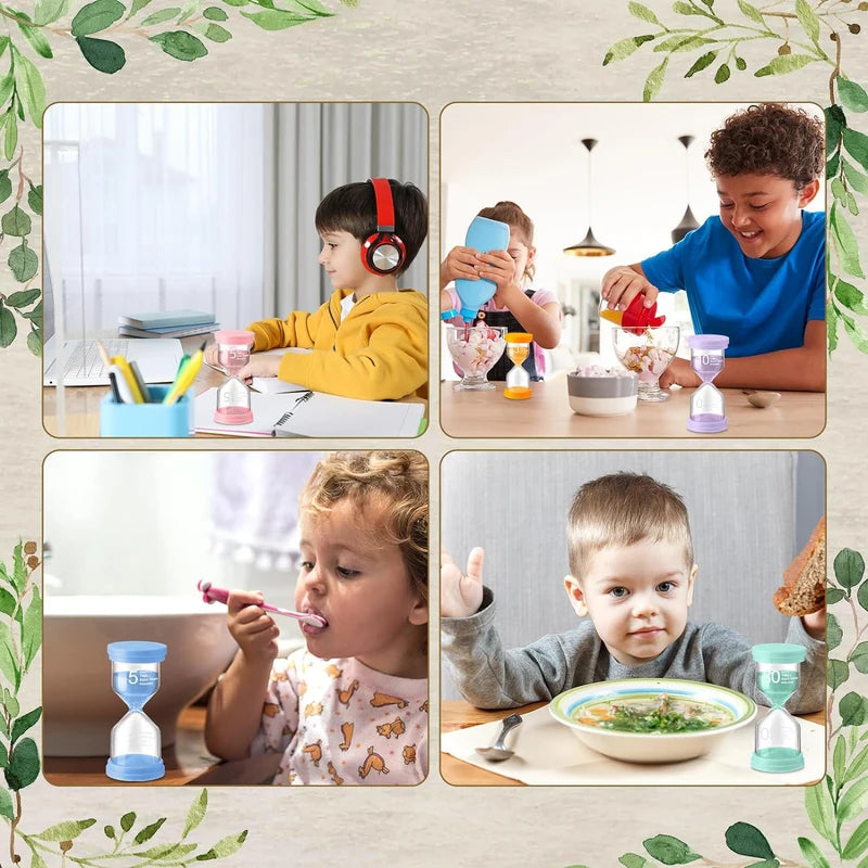 Colorful Hourglass Sand Timer Kids Gift - 3 to 30 Minutes Home Decor