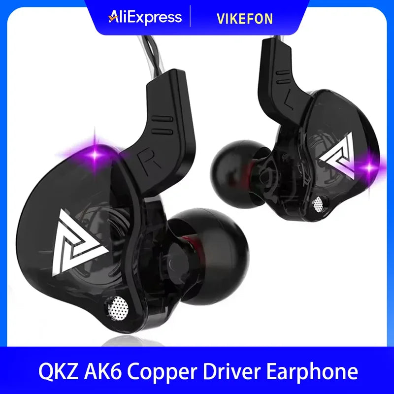 In-Ear Earphones with Mic, 6 Dynamic Drivers, HiFi Stereo Headset