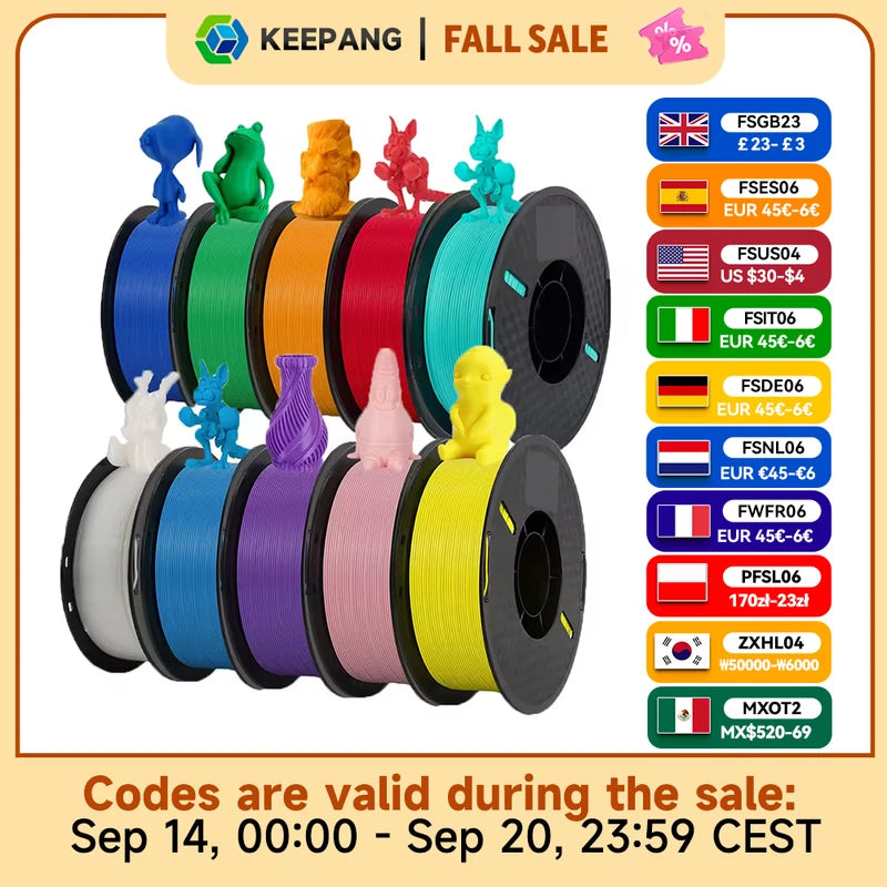 High-Speed 3D Printer Filament 5KG PLA Matte for FDM Printing - Neatly Wound