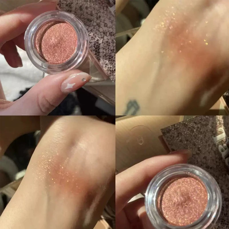 Multi-Purpose Eye Shadow Palette with Highlight and Contour Shades - Shell Gem Design