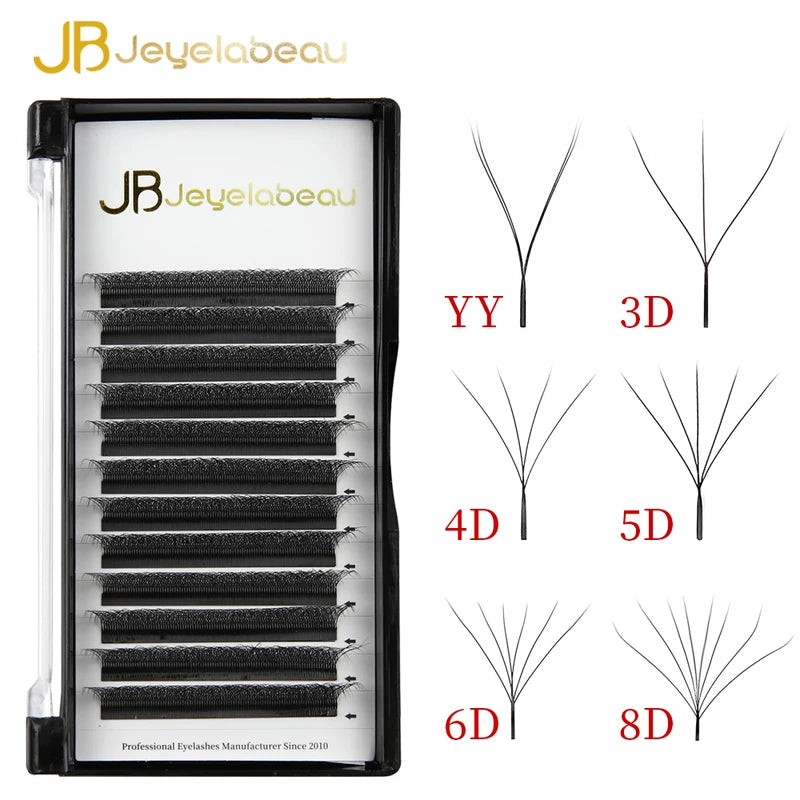 Eyelash Extensions W Shape 3D-8D Premade Fans for Lash Artists