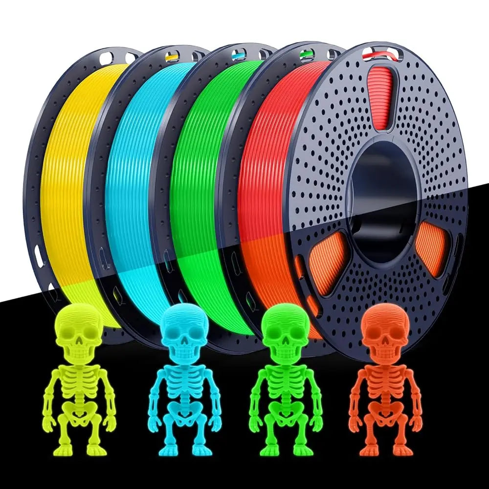 Silk PLA+ PETG 3D Printer Filament Bundle 250g Assorted Colors - Vacuum Sealed