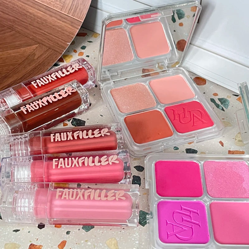 Plumping Hydrating Lip Gloss - Multi Nude Shades, Non-Sticky Daily Lip Makeup for Women and Girls