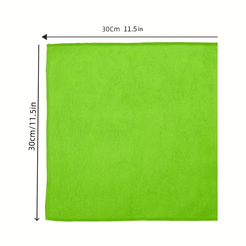 Microfiber Cleaning Cloths Set - Durable Absorbent Dish and Household Towels
