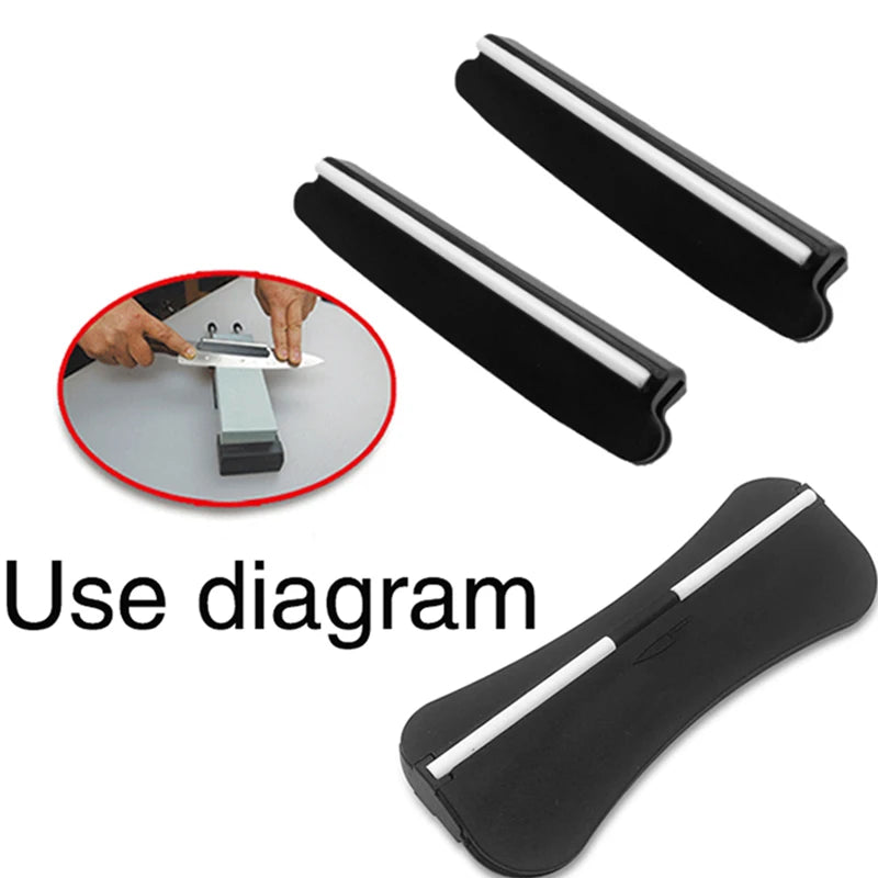 Knife Sharpening Angle Guide - 15° Ceramic Whetstone Sharpener for Kitchen Knives