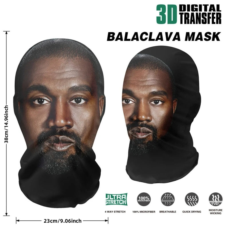 Full Face Mesh Mask for Cosplay Parties & Pranks - Lightweight Breathable Design