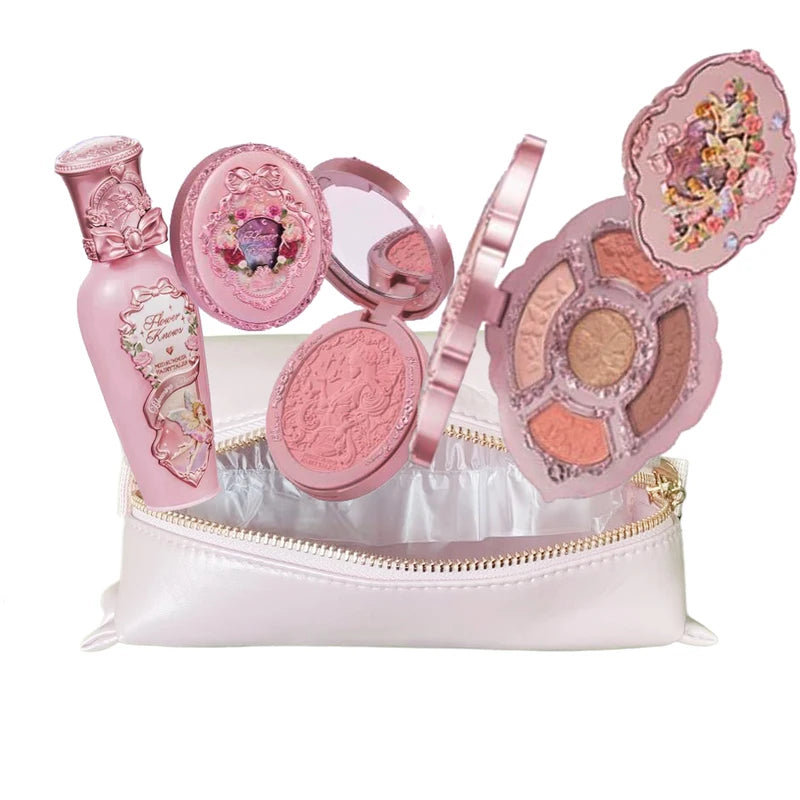 All-in-One Makeup Set with Brush Bag - Gift Box for Ladies & Beginners