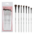 7-Piece Eye Makeup Brush Set with Soft Bristles for Eyeliner, Eyebrow, Contour — Portable Makeup Kit