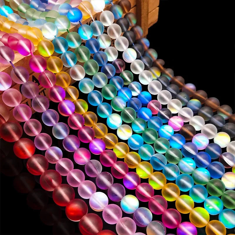 Loose Beads for Jewelry Making - Matte AB, Crystal & Moonstone Styles