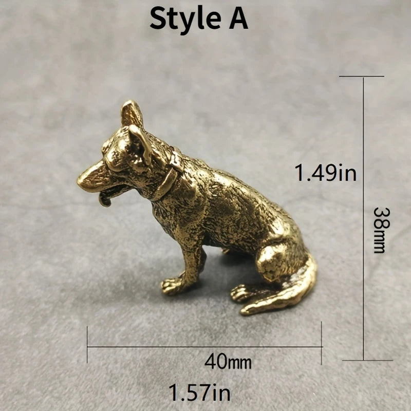 Lucky Dog Ornament - Attracts Wealth Fortune Good Luck Desktop Decor