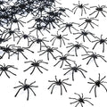 50/100Pcs Fake Plastic Spider Halloween Decorations Haunted House Prank Supplies