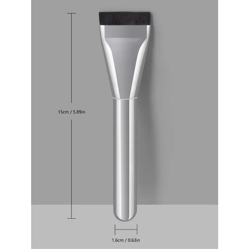 Flat Head Makeup Brush Set 10-50pcs - Non-Pore-Clogging Foundation & Powder Application