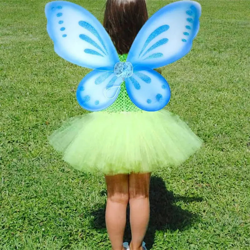 Kids Fairy Wings Butterfly Costume Accessories for Halloween & Parties