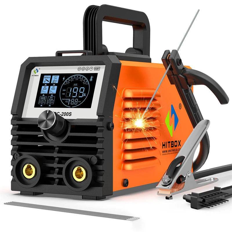 Portable Arc Welding Machine 2-in-1 MMA TIG Inverter Digital Display 220V