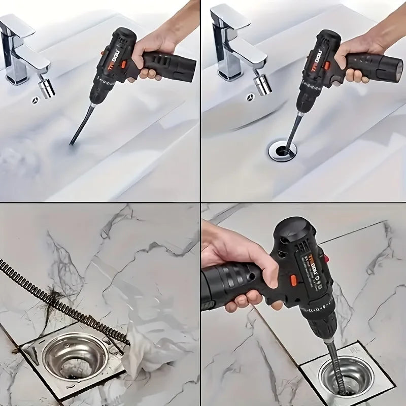 Flexible Pipe Sewer Unblocker Tool - 1m to 5m Drain Cleaning Rods