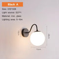 Modern LED Wall Lamp with Glass Shade for Living Room Bedroom Hallway - Gold Wall Sconce