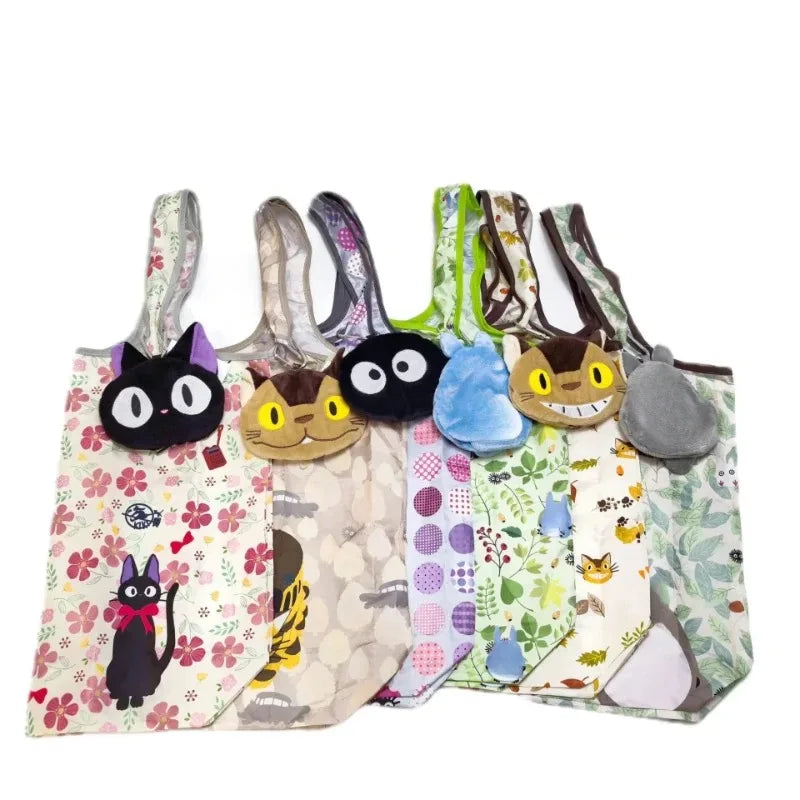 Large Capacity Foldable Reusable Nylon Shopping Bag Eco Friendly & Portable