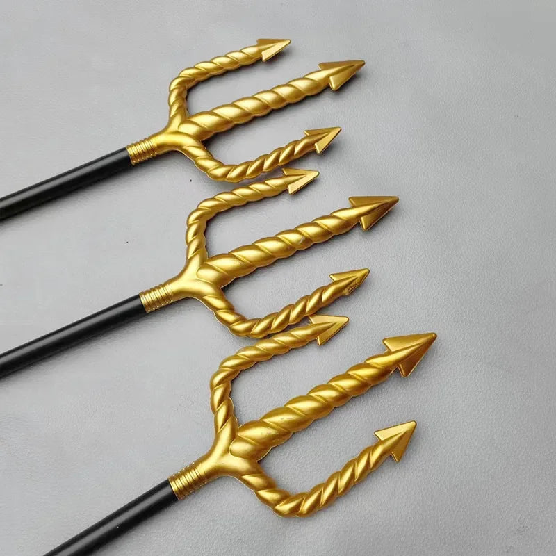 Halloween Party Death Spiral Trident Plastic Weapon with Three Prongs