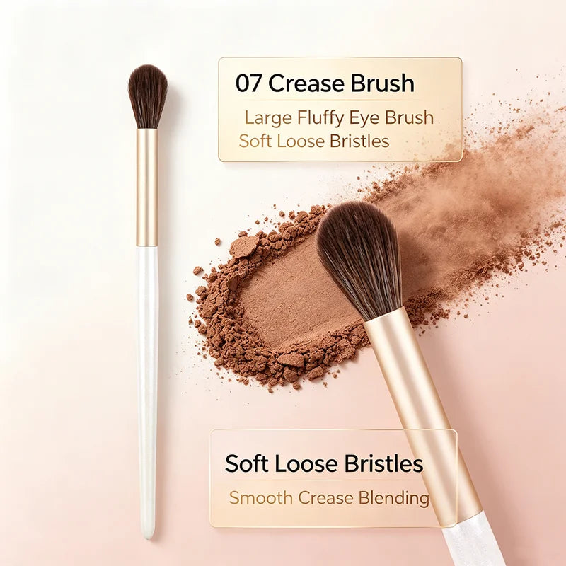 Synthetic Hair Fluffy Eyeshadow Crease Brush for Eye Makeup & Blending