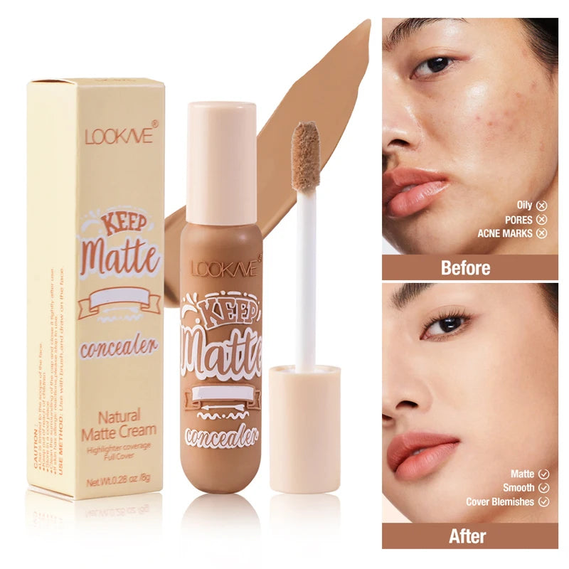 Full Coverage Liquid Concealer Stick Foundation Cream - Moisturizing, Acne & Dark Circle Makeup
