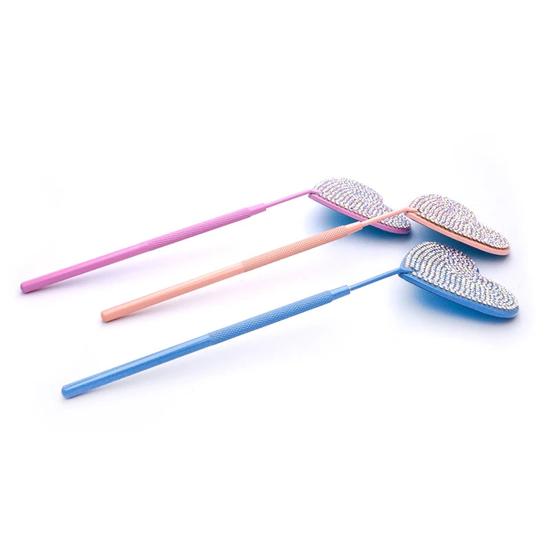 Multifunction Lash Mirror Stainless Steel Magnifying Mirror for Eyelash Extensions Makeup Supplies