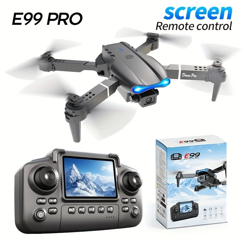Foldable Drone with Dual 8K Cameras, Remote Control, 2 Batteries, and One-Key Return