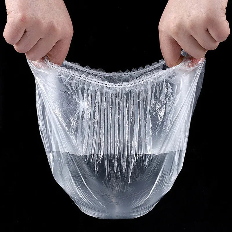 Disposable Food Cover Bags - Elastic Food Storage Wraps for Kitchen & Outdoors