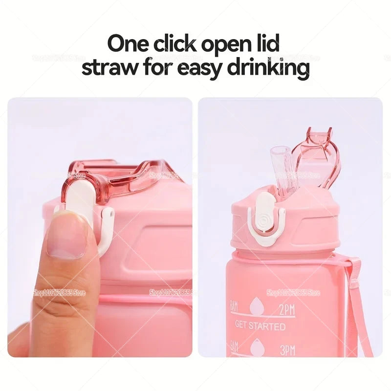 750ML Anime Dragon Ball Water Bottle with Straw Leakproof Large Sport Drink Cup
